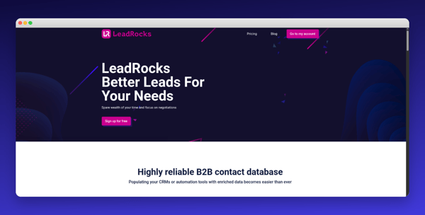 LeadRocks : Low Cost B2B Prospecting With A Data Quality Trade Off