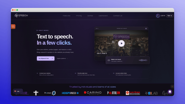 GSpeech : Realistic TTS AI Voice Generator