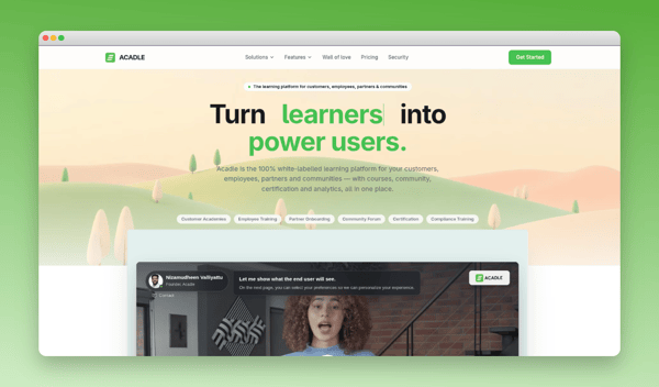 Acadle : A White-Label LMS Built for Customer and Employee Training