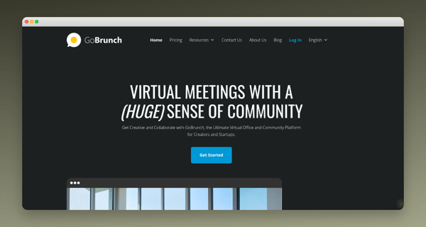 GoBrunch : Interactive Virtual Rooms for Classes and Events